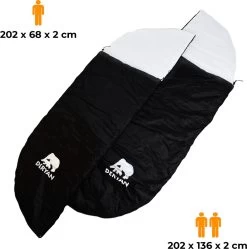 Deryan Cocoon Pop Up Tent - Slaapzak - Luchtbed - Luchtpomp - 4 Persoons - Zilver -Buiten Reizen Winkel 1189x1200