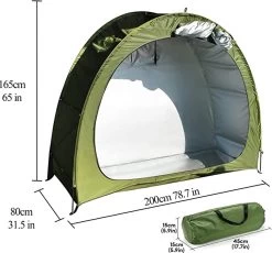 Merkloos Fietstent, Beschermhoes Fietsenschuur, Tent Voor Camping In De Open Lucht-groen 200*80*165CM -Buiten Reizen Winkel 1200x1118