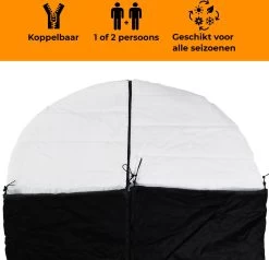 Deryan Cocoon Pop Up Tent - Slaapzak - Luchtbed - Luchtpomp - 4 Persoons - Zilver -Buiten Reizen Winkel 1200x1158