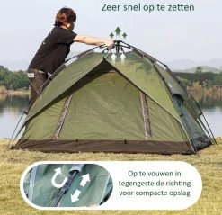 Sens Design Pop Up Tent - Tent - 2-3 Personen 10 Sens Design Pop Up Tent - Tent - 2-3 Personen -Buiten Reizen Winkel 1200x1161