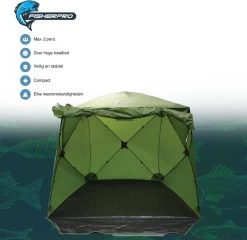 FisherPro WildLand Tent –comfortabele Vistent – Handige Strandtent – Compacte Festival Tent - Uitbreid Mogelijkheden Met Stormcover - Geschikt Voor 2 Personen -Buiten Reizen Winkel 1200x1164 2