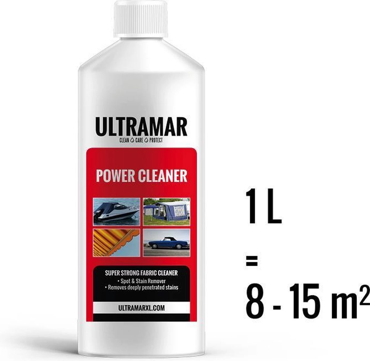Ultramar - Power Cleaner 1L - Tentdoekreiniger Voor Bootkap, Tent, Cabriodak 7 Ultramar - Power Cleaner 1L - Tentdoekreiniger Voor Bootkap, Tent, Cabriodak - Afbeelding 7