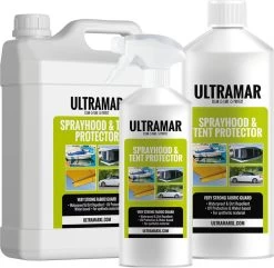 Ultramar - Sprayhood & Tent Protector 2,5L - Impregneermiddel Voor Bootkap, Tent, Cabriodak - Maakt Waterdicht En Geeft Extra Bescherming -Buiten Reizen Winkel 1200x1172