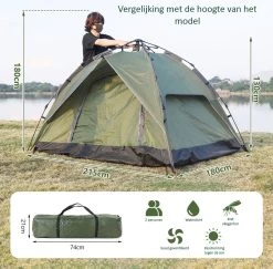 Sens Design Pop Up Tent - Tent - 2-3 Personen 14 Sens Design Pop Up Tent - Tent - 2-3 Personen -Buiten Reizen Winkel 1200x1180 1