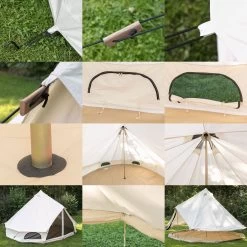 Skandika Tipii 400 Canvas Tent – Tipi-tenten – 8 Persoons Familietent - Campingtent – Muggengaas – 250 Cm Stahoogte – 400 Cm Diameter – 4000 Mm Waterkolom – Indische Tent, Partytent, Festivaltent – Outdoor, Camping, Tuin – Kamperen – Wit -Buiten Reizen Winkel 1200x1200 116