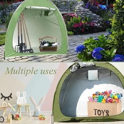 Merkloos Fietstent, Beschermhoes Fietsenschuur, Tent Voor Camping In De Open Lucht-groen 200*80*165CM -Buiten Reizen Winkel 1200x1200 167