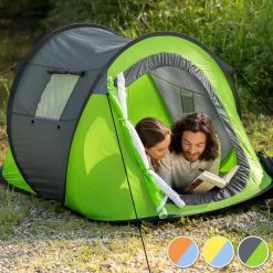 Pop Up Tent Waterkolom 1500 Mm/Cm² - Blauw - 2 Persoons -Buiten Reizen Winkel 1200x1200 176