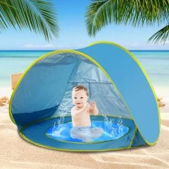 Seidon Strandtent Baby - Pop Up Tent - UV Bescherming - Baby En Kind - Waterdicht - Zwembadje - UV Bescherming -Buiten Reizen Winkel 1200x1200 20