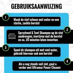 Ultramar - Reiniger Sprayhood & Tent Shampoo 500 Ml - Tentdoekreiniger Voor Bootkap, Tent, Cabriodak -Buiten Reizen Winkel 1200x1200 63