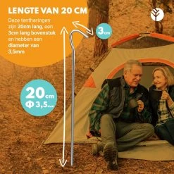 Stalen Haringen Set Van 50st. - Premium Staal - Grondanker - Tent Haring - Grondhaken - Tent Spijker - 20cm Lang - 3cm Haak - 3,5mm Premium Dikte Tentharing - Groots® 6 Stalen Haringen Set Van 50st. - Premium Staal - Grondanker - Tent Haring - Grondhaken - Tent Spijker - 20cm Lang - 3cm Haak - 3,5mm Premium Dikte Tentharing - Groots® -Buiten Reizen Winkel 1200x1200 67