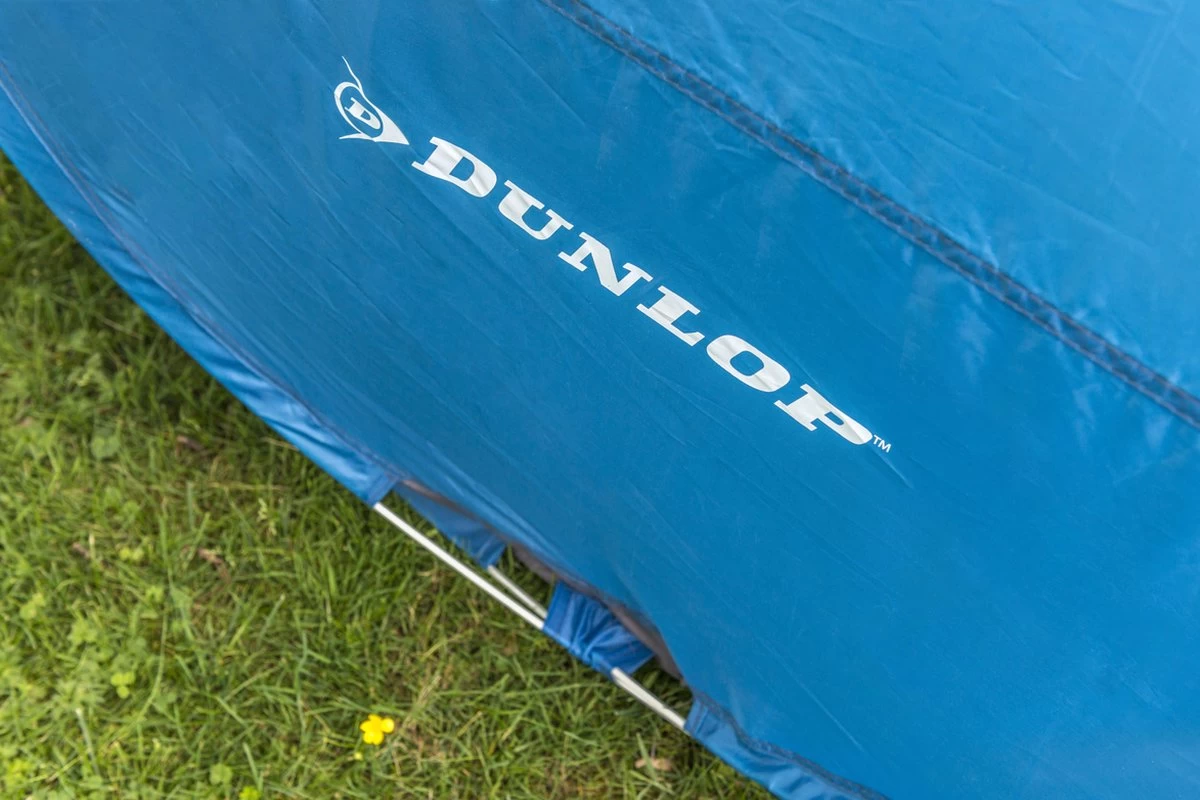 Dunlop Pop Up Tent 220 X 120 X 90 Cm - Grijs/ Blauw - 1 Persoons 4 Dunlop Pop Up Tent 220 X 120 X 90 Cm - Grijs/ Blauw - 1 Persoons - Afbeelding 4
