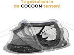 Deryan Luxe Pop-up Reisklamboe - Lichtgewicht 2 Persoons Klamboe – Geimpregneerd - Slaapcompartiment Voor Tent - Binnentent -Buiten Reizen Winkel 1200x893