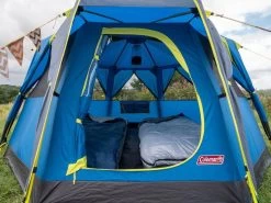 Coleman OctaGo Tent - Festival - 3-Persoons - Blauw/lime -Buiten Reizen Winkel 1200x900 7
