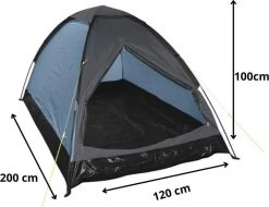 Orange85 Tent - 1 Persoons - Festivaltent - Blauw - Glow In The Dark - 200x120x100 Cm - Polyester -Buiten Reizen Winkel 1200x925