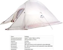 Cloud Up 2 Upgraded - 4 Seizoenen - Naturehike® - Tent 2 Persoons - Lichtgewicht Tent - Incl. Gratis Grondzeil - 20D 4000MM - Waterdicht - Winter & Sneeuw 22 Cloud Up 2 Upgraded - 4 Seizoenen - Naturehike® - Tent 2 Persoons - Lichtgewicht Tent - Incl. Gratis Grondzeil - 20D 4000MM - Waterdicht - Winter & Sneeuw -Buiten Reizen Winkel 1200x961 1