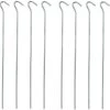 PROPLUS 10x Stuks Grondpennen/tentharingen Metaal Halfrond 30 Cm - Kampeer Artikelen Voor Tent Of Windscherm