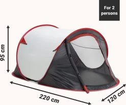JEMIDI Tweepersoons Pop-up Tent - Opgooitent, Werptent Voor 2 Personen - Ideaal Als Festivaltent Of Kampeertent - Verschillende Kleuren -Buiten Reizen Winkel 1200x994 1