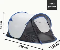 JEMIDI Tweepersoons Pop-up Tent - Opgooitent, Werptent Voor 2 Personen - Ideaal Als Festivaltent Of Kampeertent - Verschillende Kleuren -Buiten Reizen Winkel 1200x994