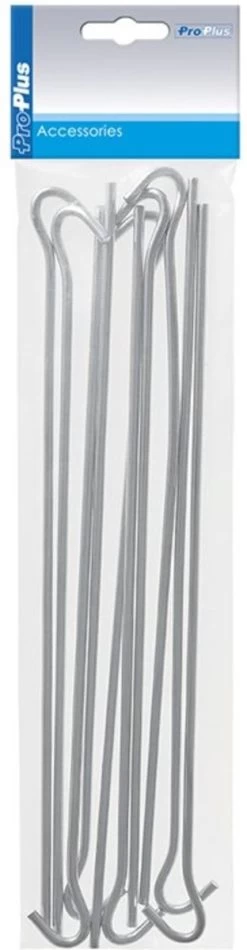 PROPLUS 10x Stuks Grondpennen/tentharingen Metaal Halfrond 30 Cm - Kampeer Artikelen Voor Tent Of Windscherm -Buiten Reizen Winkel 312x1200