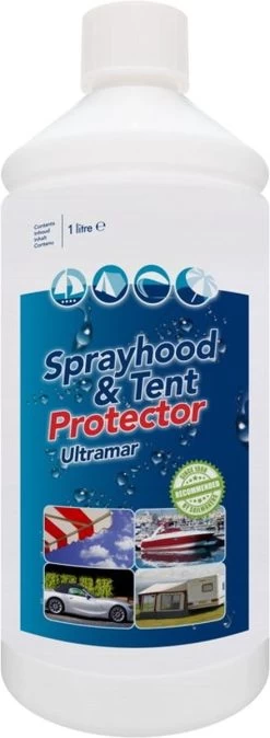 Ultramar - Sprayhood & Tent Protector 1L - Impregneermiddel Voor Bootkap, Tent, Cabriodak - Maakt Waterdicht En Geeft Extra Bescherming -Buiten Reizen Winkel 440x1200