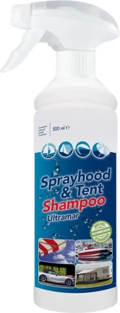 Ultramar - Reiniger Sprayhood & Tent Shampoo 500 Ml - Tentdoekreiniger Voor Bootkap, Tent, Cabriodak -Buiten Reizen Winkel 459x1200