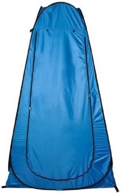 Merkloos 4 In 1 Pop-up Douchetent Voor Omkleden, Douchen, Toilet En Opslag - 1 Persoons Tent - Camping Douche En Omkleedtent - Inclusief Haringen En Draagtas - 190 X 110 X 110 Cm Blauw -Buiten Reizen Winkel 750x1200
