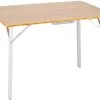 CAMPZ Bamboe Tafel 100x72x70cm Extra Sterk, Bruin/grijs