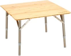 CAMPZ Bamboe Tafel 60x60x40cm, Bruin