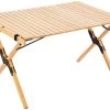 CAMPZ Beukenhouten Uitrolbare Tafel 90x60x53cm, Bruin