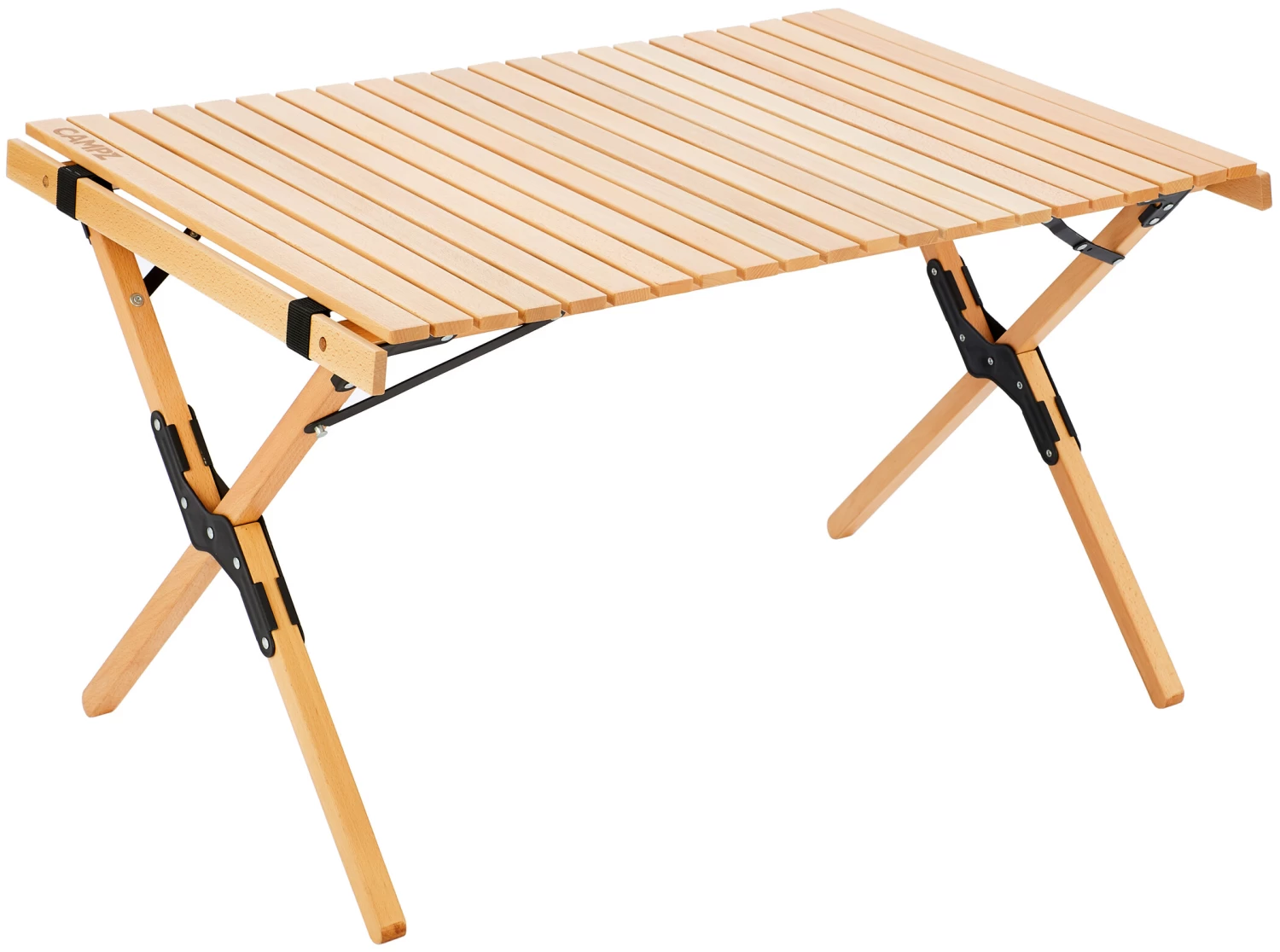 CAMPZ Beukenhouten Uitrolbare Tafel 90x60x53cm, Bruin 1 CAMPZ Beukenhouten Uitrolbare Tafel 90x60x53cm, Bruin