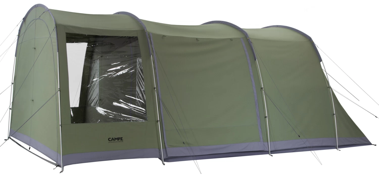 CAMPZ Gelderland 4P TC Tent, Groen/grijs 1 CAMPZ Gelderland 4P TC Tent, Groen/grijs