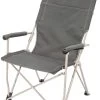 CAMPZ Vouwstoel Hoge Rugleuning, Grijs