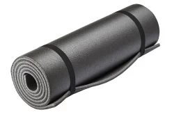 CAMPZ Slaapmat Dubbellaags 180x50cm, Zwart/grijs