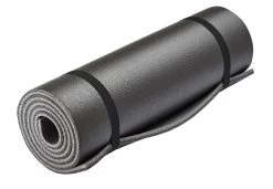 CAMPZ Slaapmat Dubbellaags 200x55cm, Zwart/grijs