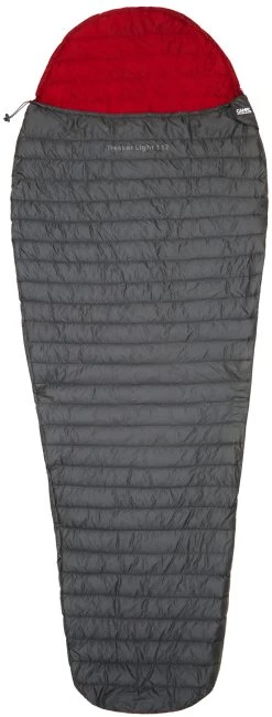 CAMPZ Trekker Light 117 Down Slaapzak, Grijs/rood