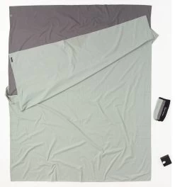 Cocoon TravelSheet Slaapzak Inlet Dubbele Maat Katoen, Grijs