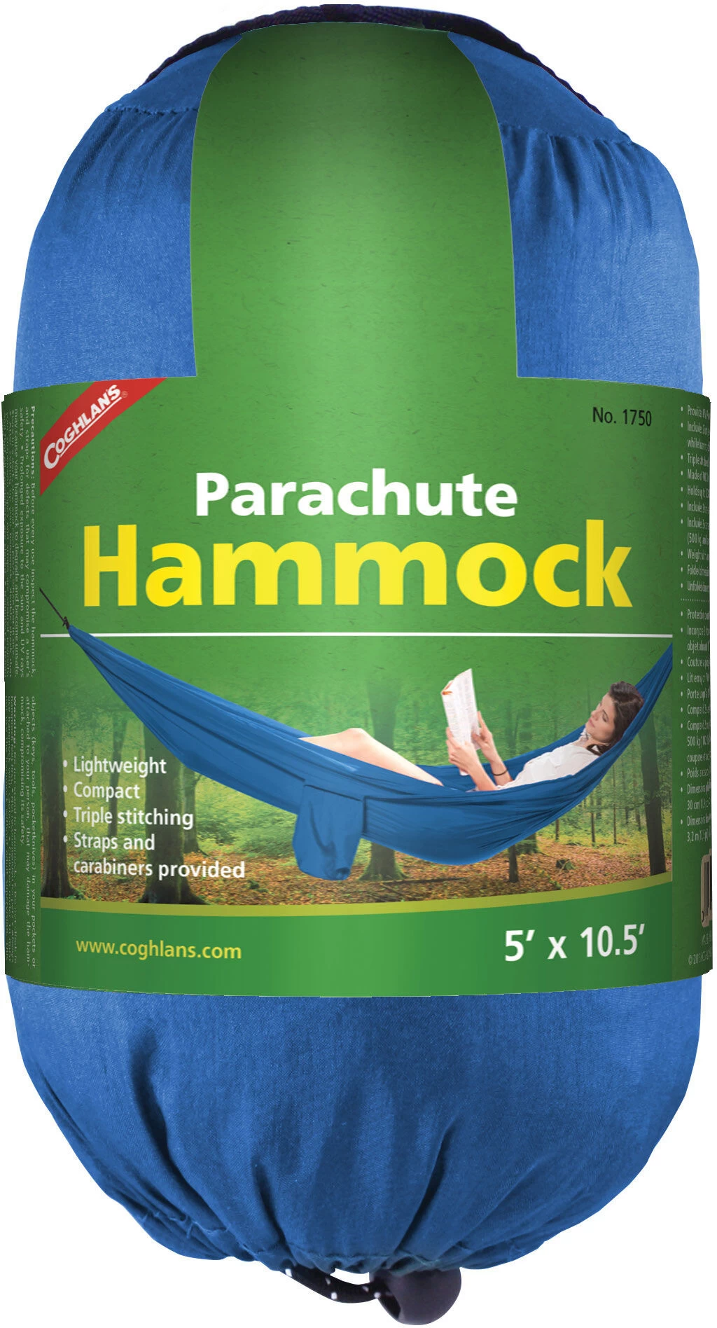 Coghlans Parachute Hangmat Eenpersoons, Blauw 1 Coghlans Parachute Hangmat Eenpersoons, Blauw