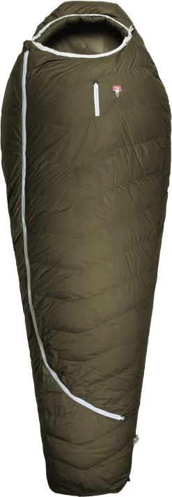 Grüezi-Bag Biopod DownWool Ice CompostAble Slaapzak, Olijf