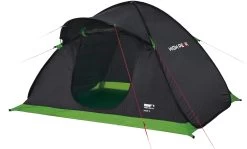 High Peak Swift 3 Tent, Zwart/groen