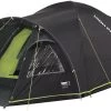 High Peak Talos 4 Tent, Zwart/groen