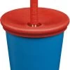 Klean Kanteen Steel Cup 296ml With Straw Lid Kids, Blauw/rood