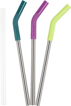 Klean Kanteen Drinkslangen Set 3-Pack, 10mm, Zilver/bont