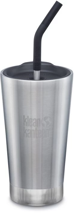 Klean Kanteen Tumbler Mok 473ml Vacuüm Geïsoleerd, Zilver