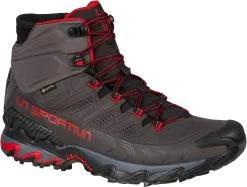 La Sportiva Ultra Raptor II Mid Leather GTX Schoenen Heren, Grijs/rood