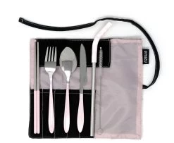 MIZU Urban Bestekset, Roze/zilver