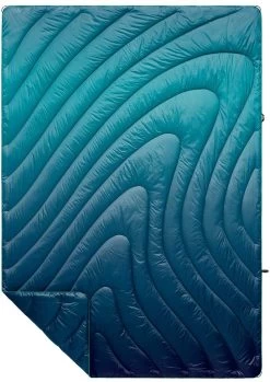 Rumpl Original Puffy Printed Deken 1 Persoon, Turquoise