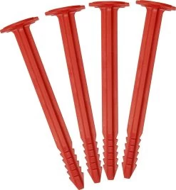 SwissPiranha RT150 Tent Pegs 4-Pieces, Rood