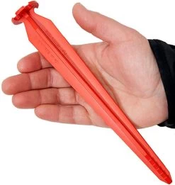 SwissPiranha RT220 Tent Peg, Rood