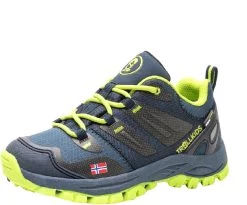 TROLLKIDS Rondane Hiker Lage Schoenen Kinderen, Blauw/geel