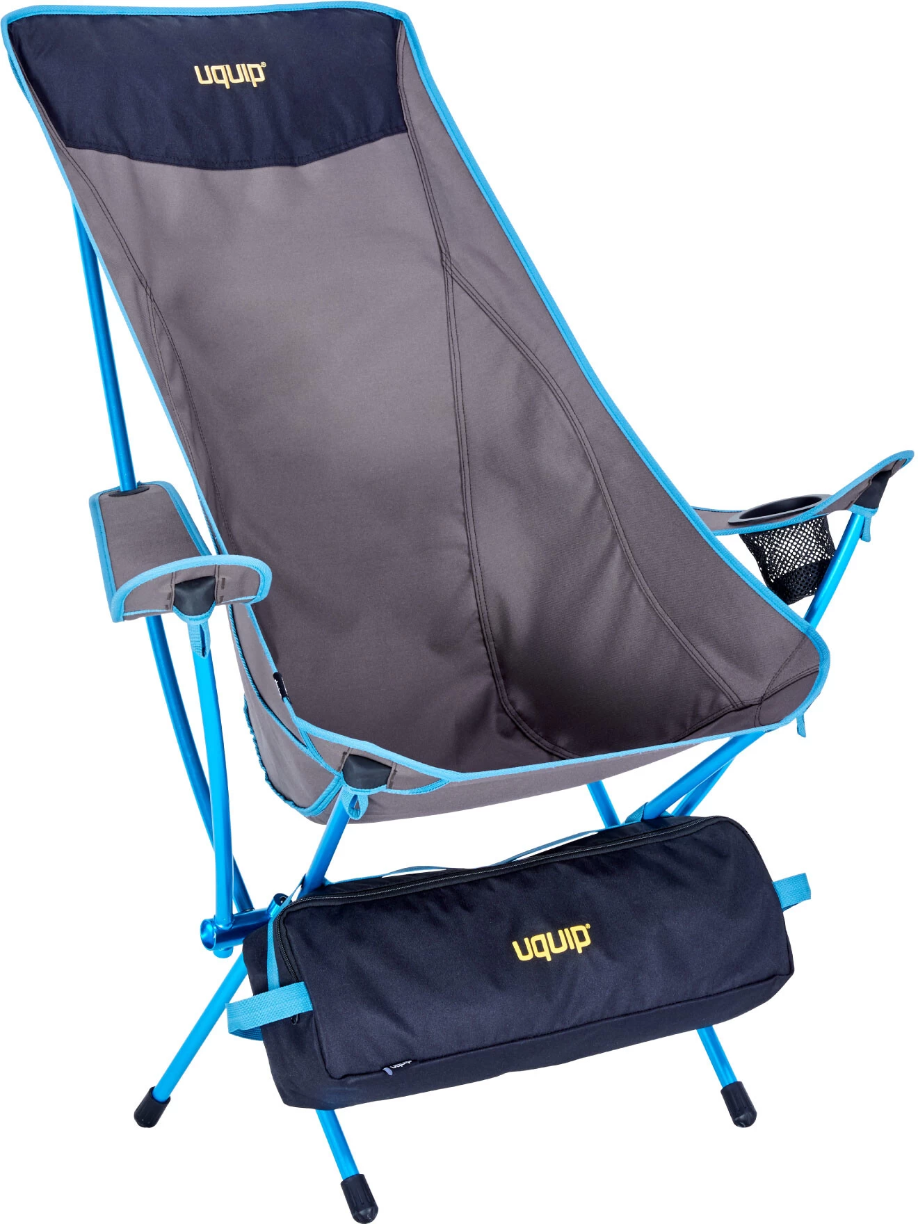 Uquip Infinity Lounger Vouwstoel, Grijs/blauw 1 Uquip Infinity Lounger Vouwstoel, Grijs/blauw